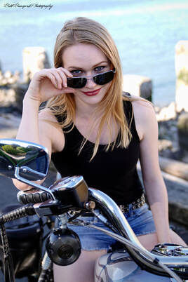 Rachelle Henry Headshot Motorcycle Sunglasses Body School Girl  LA actress actor Young Artist Awards Entertainer LA Hollywood Instagram Gold beaded dress